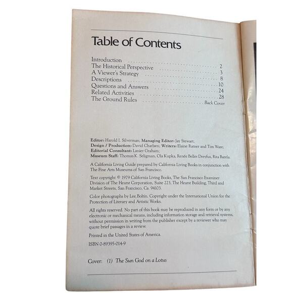 The Treasures of Tutankhamun in San Francisco 1979 Official Guide - Picture 3 of 6